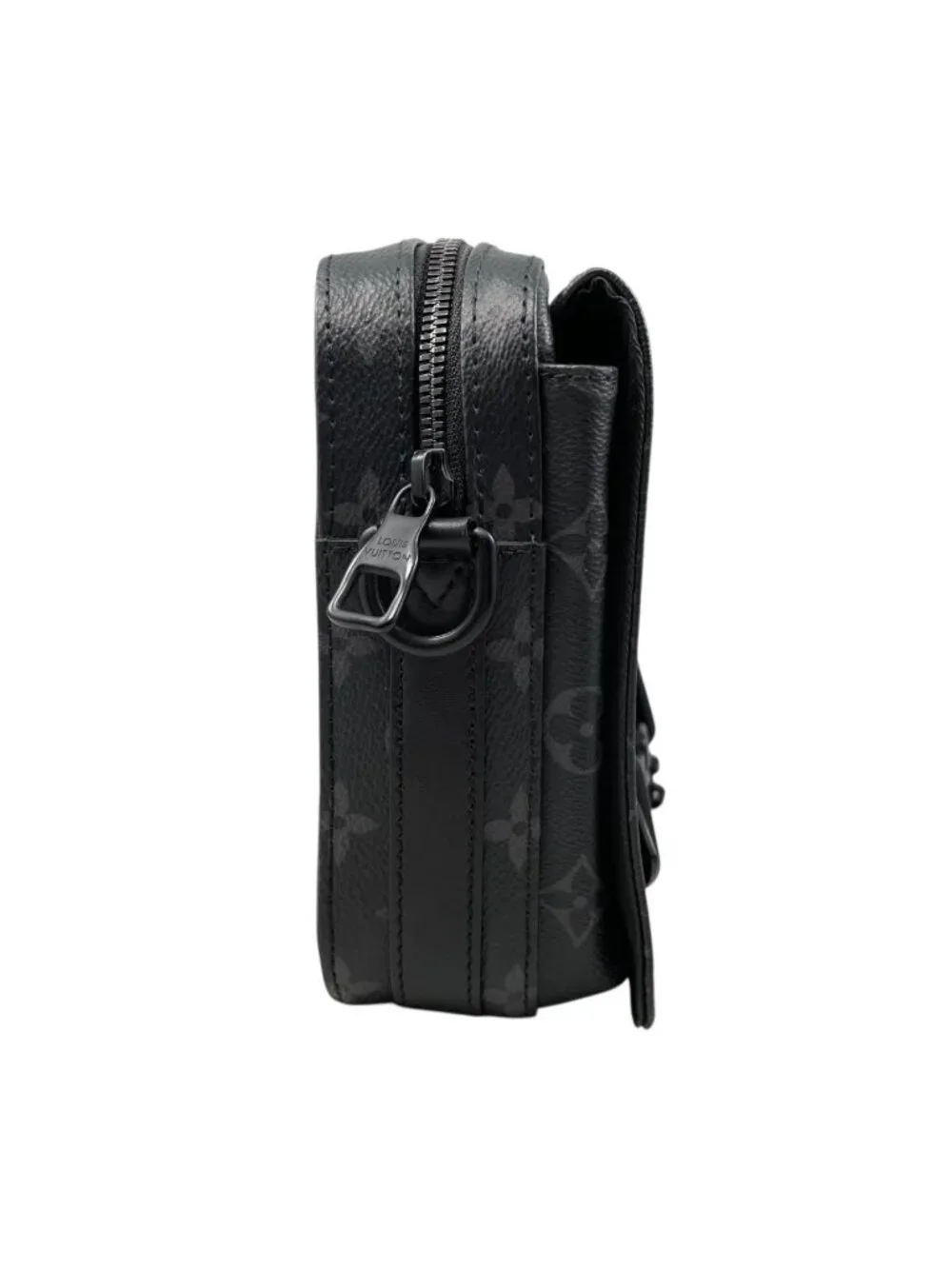 Louis Vuitton Shoulder Bag Steamer Messenger Monogram Eclipse Black